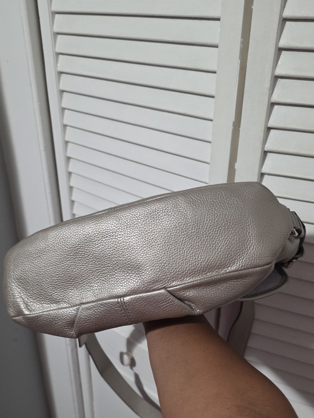 COACH LEGACY SILVER METALLIC EUC - Picture 5 of 11